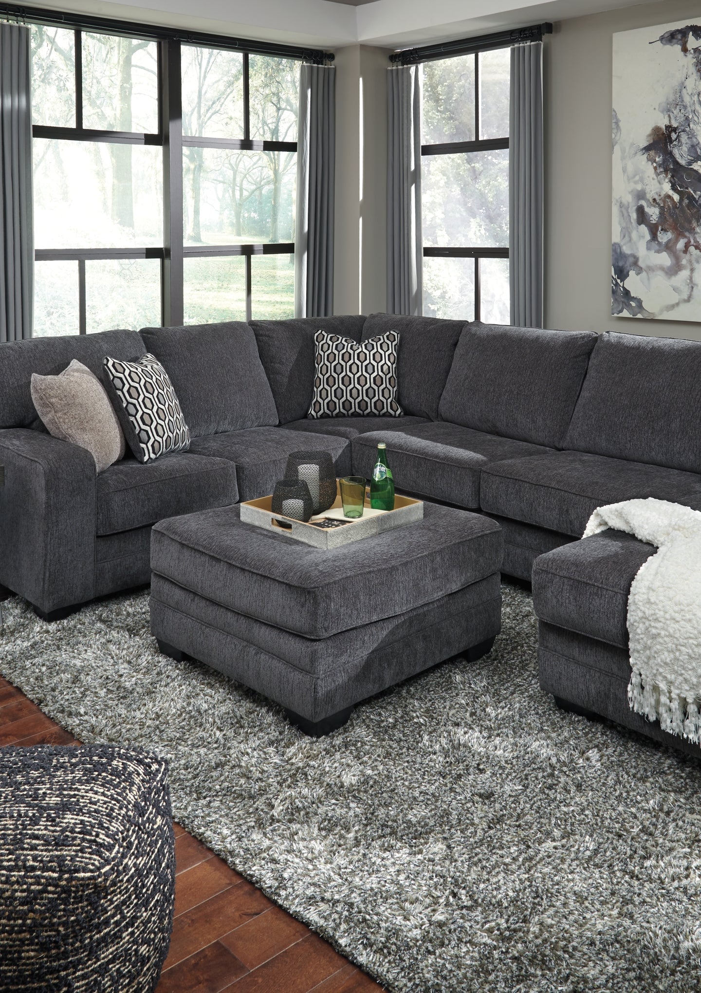 Tracling Oversized Accent Ottoman Smyrna Furniture Outlet