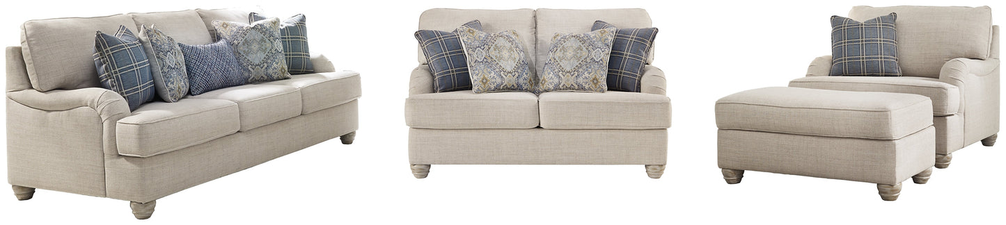 Traemore Sofa, Loveseat, Chair and Ottoman Smyrna Furniture Outlet