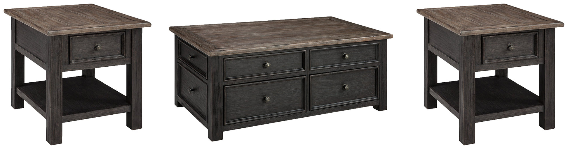 Tyler Creek Coffee Table with 2 End Tables Smyrna Furniture Outlet