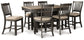 Tyler Creek Counter Height Dining Table and 6 Barstools Smyrna Furniture Outlet