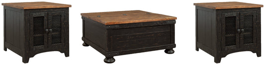 Valebeck Coffee Table with 2 End Tables Smyrna Furniture Outlet