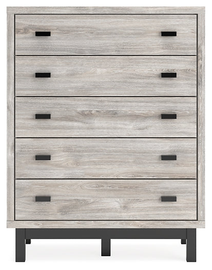 Vessalli Five Drawer Wide Chest Smyrna Furniture Outlet