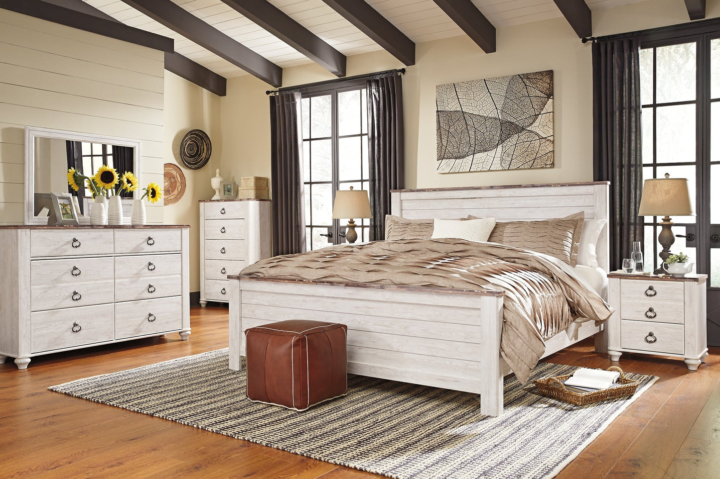 Willowton Queen Panel Bed Smyrna Furniture Outlet