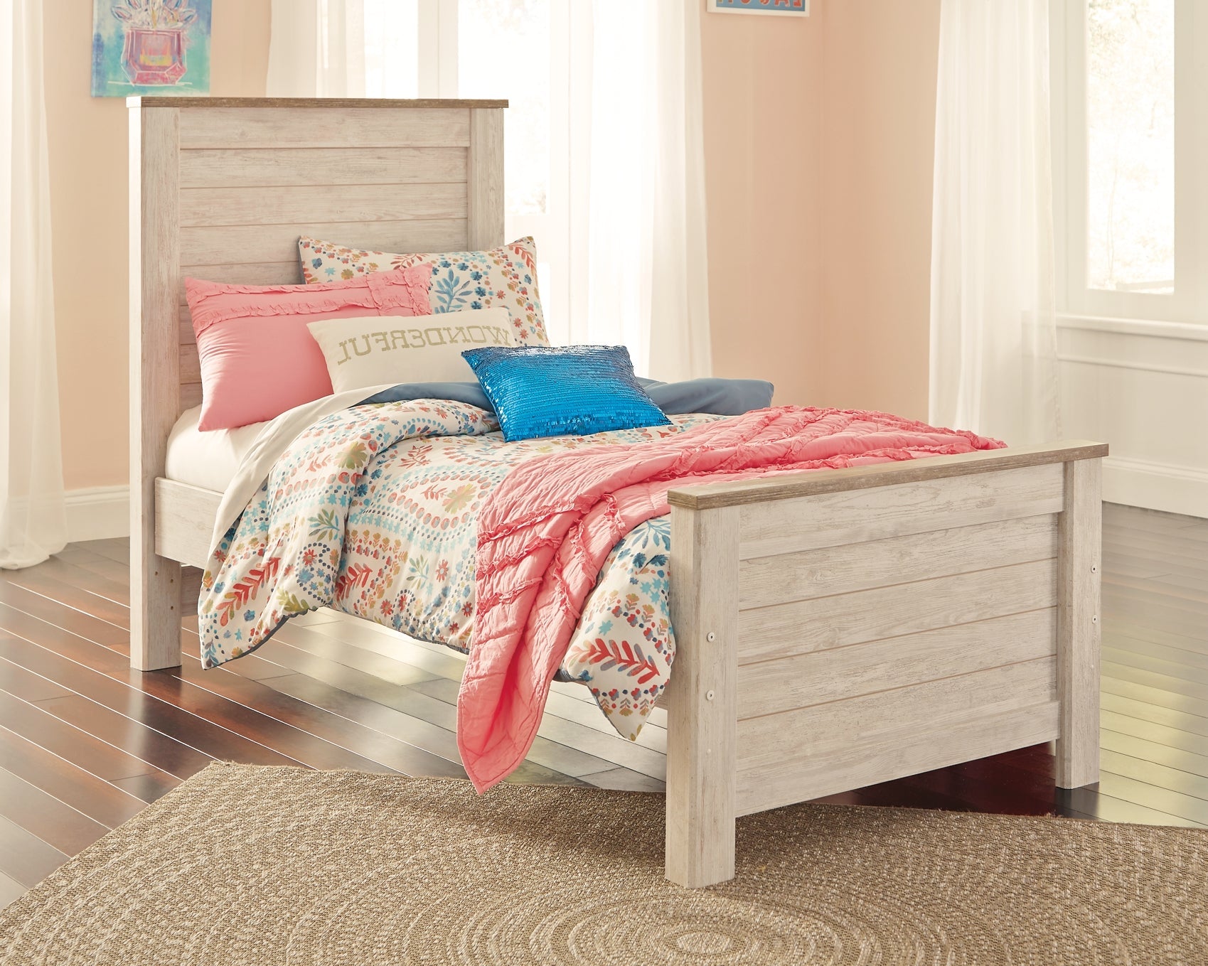 Willowton Queen Panel Bed Smyrna Furniture Outlet