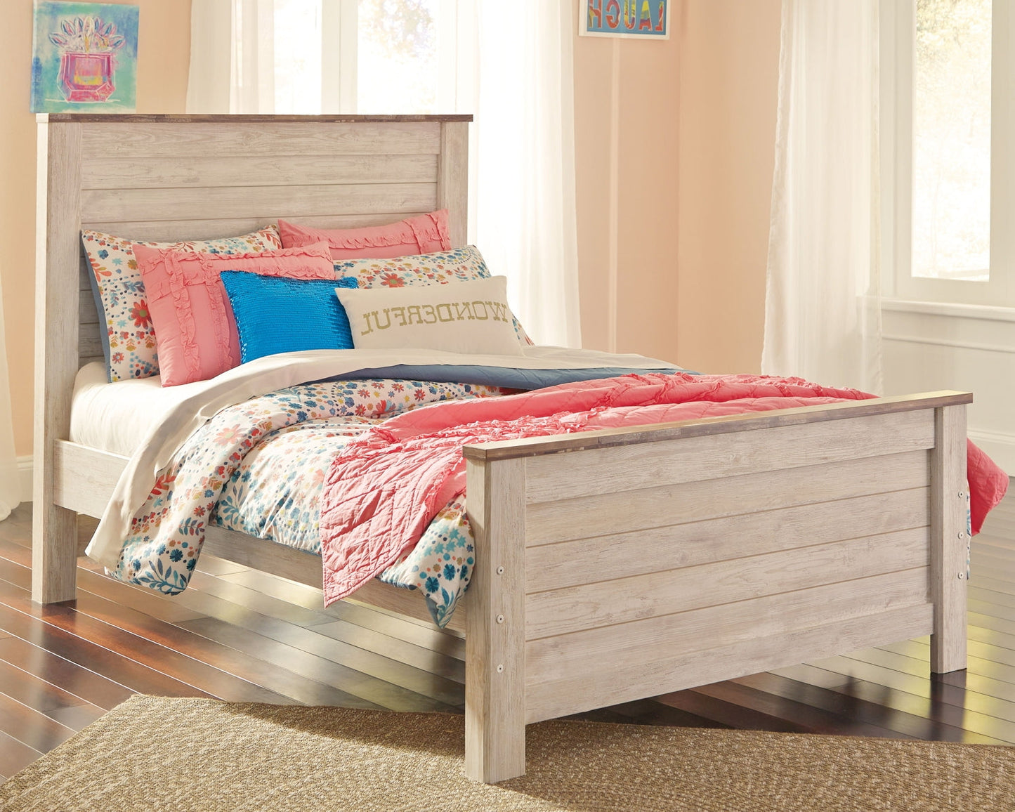 Willowton Queen Panel Bed Smyrna Furniture Outlet