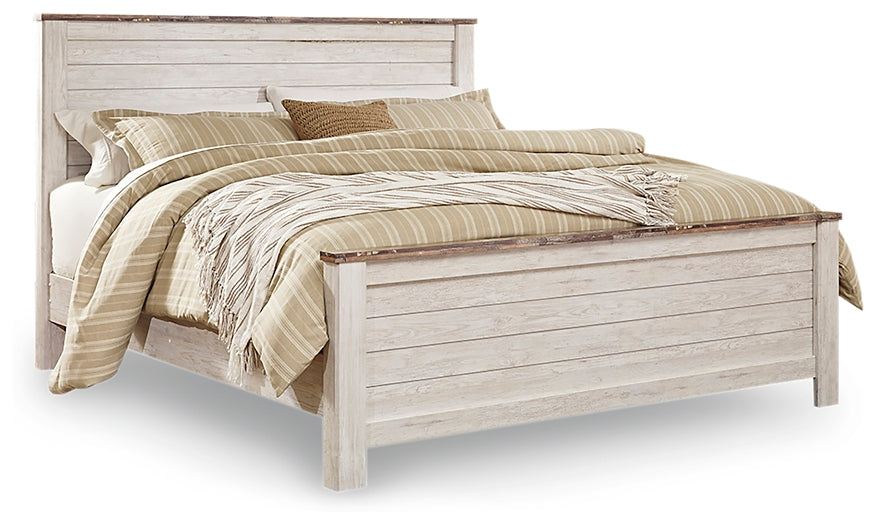 Willowton Queen Panel Bed Smyrna Furniture Outlet