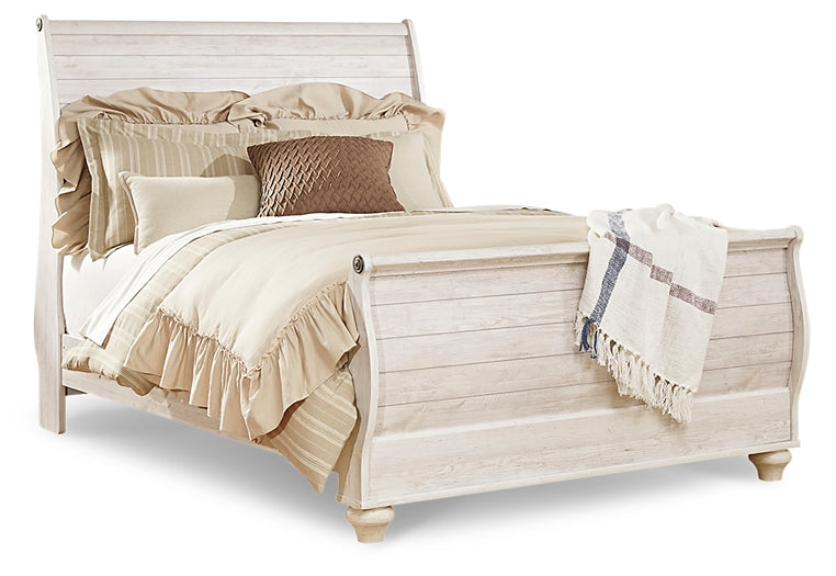 Willowton Queen Sleigh Bed Smyrna Furniture Outlet