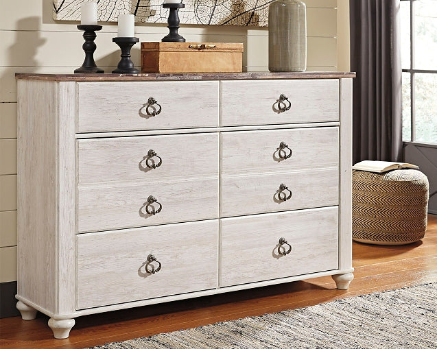 Willowton Six Drawer Dresser Smyrna Furniture Outlet