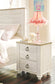 Willowton Twin Panel Headboard with Mirrored Dresser, Chest and 2 Nightstands Smyrna Furniture Outlet