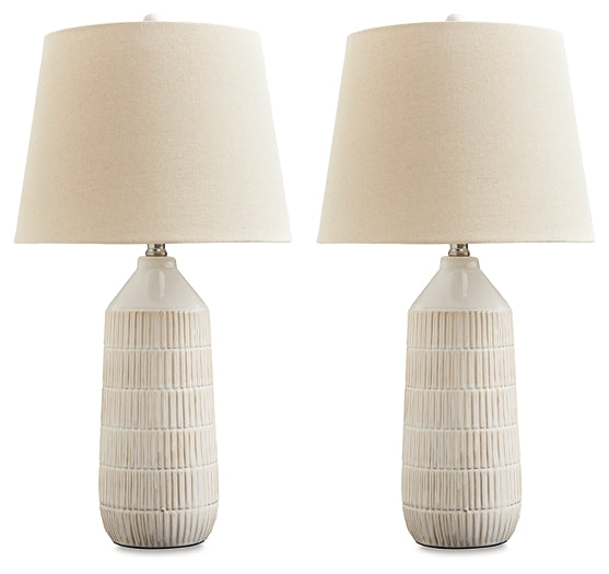 Willport Ceramic Table Lamp (2/CN) Smyrna Furniture Outlet