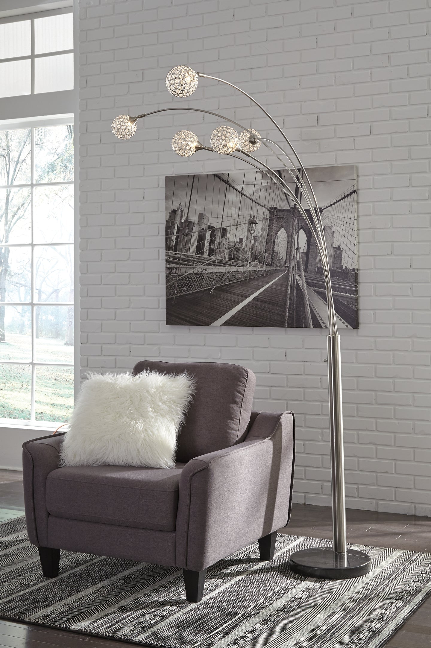 Winter Metal Arc Lamp (1/CN) Smyrna Furniture Outlet