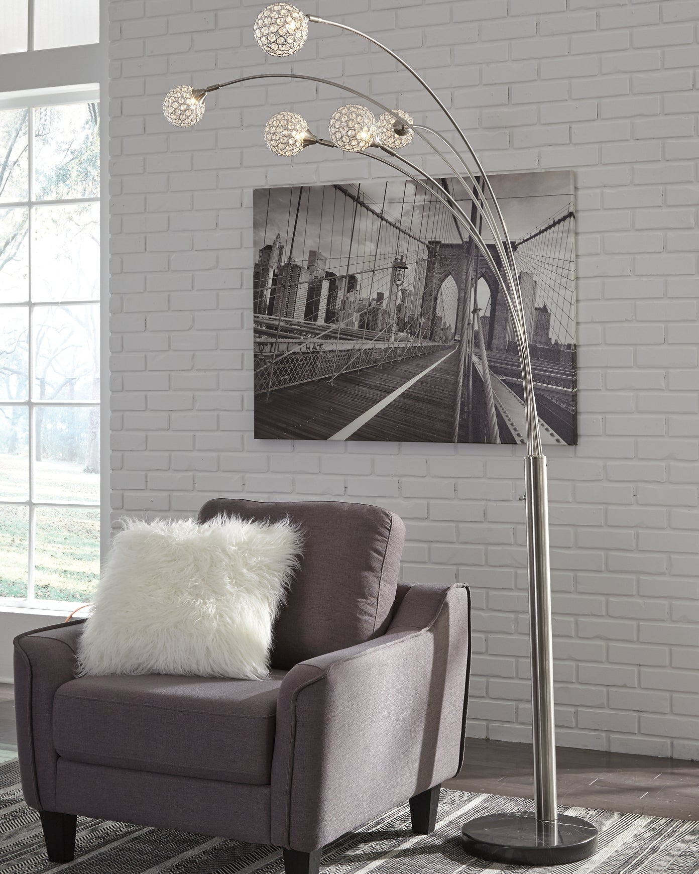 Winter Metal Arc Lamp (1/CN) Smyrna Furniture Outlet