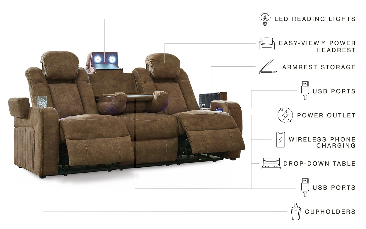 Wolfridge PWR REC Loveseat/CON/ADJ HDRST Smyrna Furniture Outlet