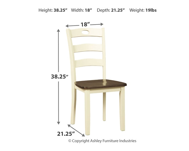 Woodanville Dining Room Side Chair (2/CN) Smyrna Furniture Outlet