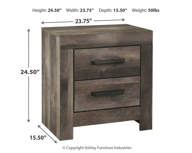 Wynnlow Two Drawer Night Stand Smyrna Furniture Outlet