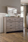 Zelen Full Panel Bed with Mirrored Dresser and 2 Nightstands Smyrna Furniture Outlet