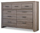 Zelen Queen/Full Panel Headboard with Dresser Smyrna Furniture Outlet