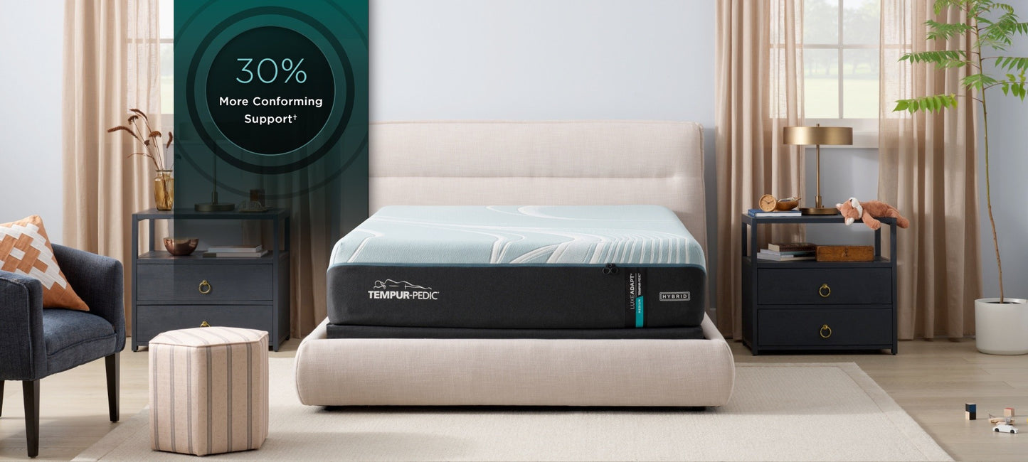 TEMPUR-LuxeAdapt® Medium Hybrid Mattress - Split King