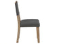 Aubrey Side Chair, Gray Vegan Leather with Driftwood wood finish