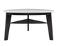 Carrara 60-inch Triangular Marble Top Counter Table