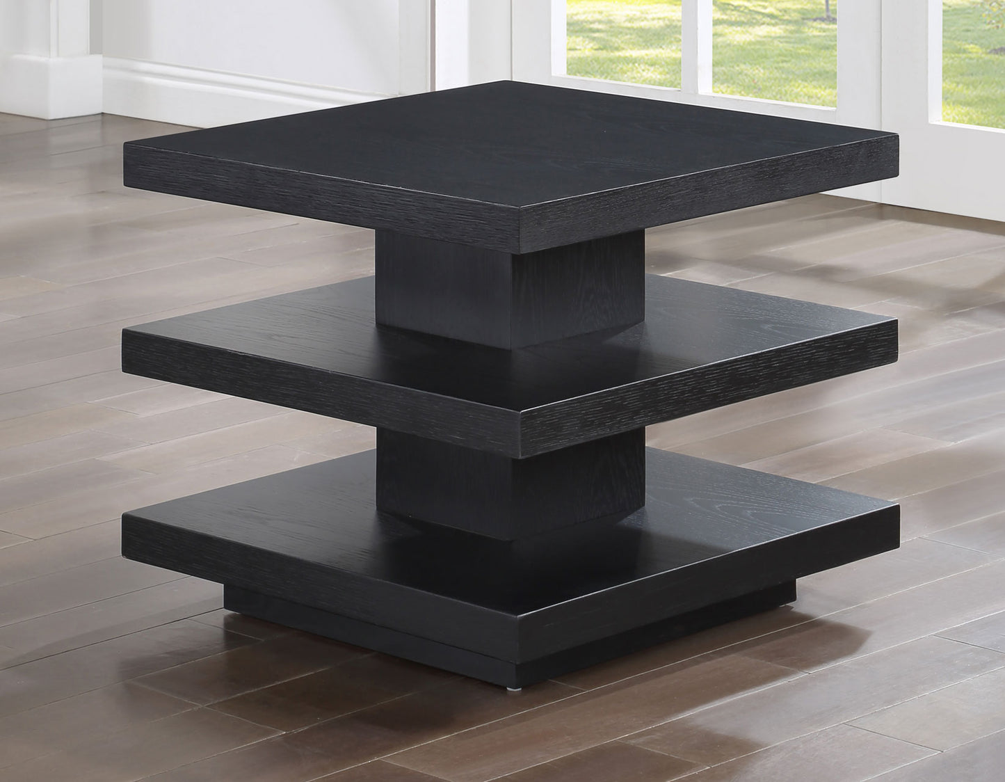 Canyon 3-Piece Table Set, Black
(Cocktail Table & 2 End Tables)