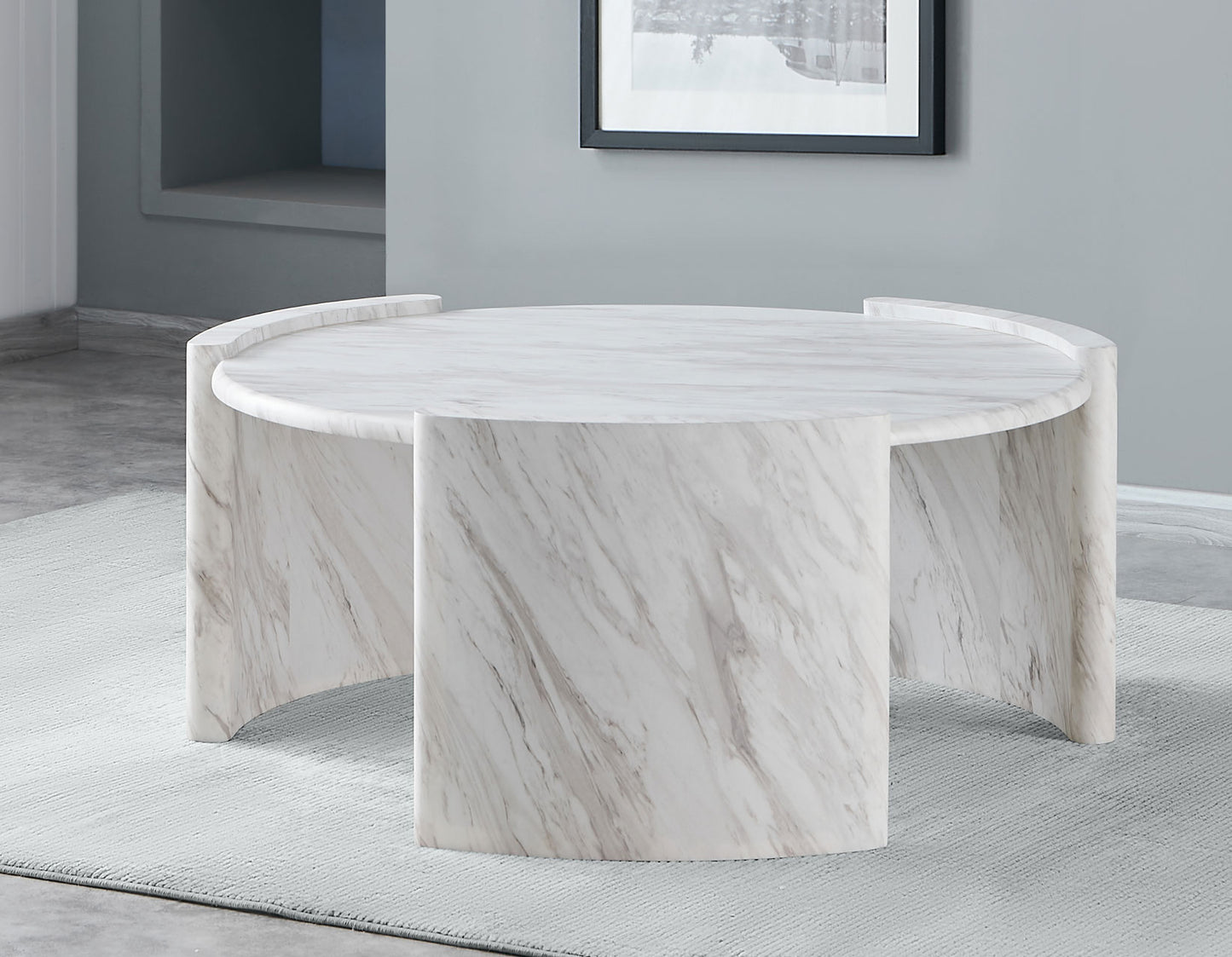 Merino Faux-Marble Cocktail Table Top