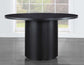 Colvin 5-Piece 52-inch Round Dining Set, Black