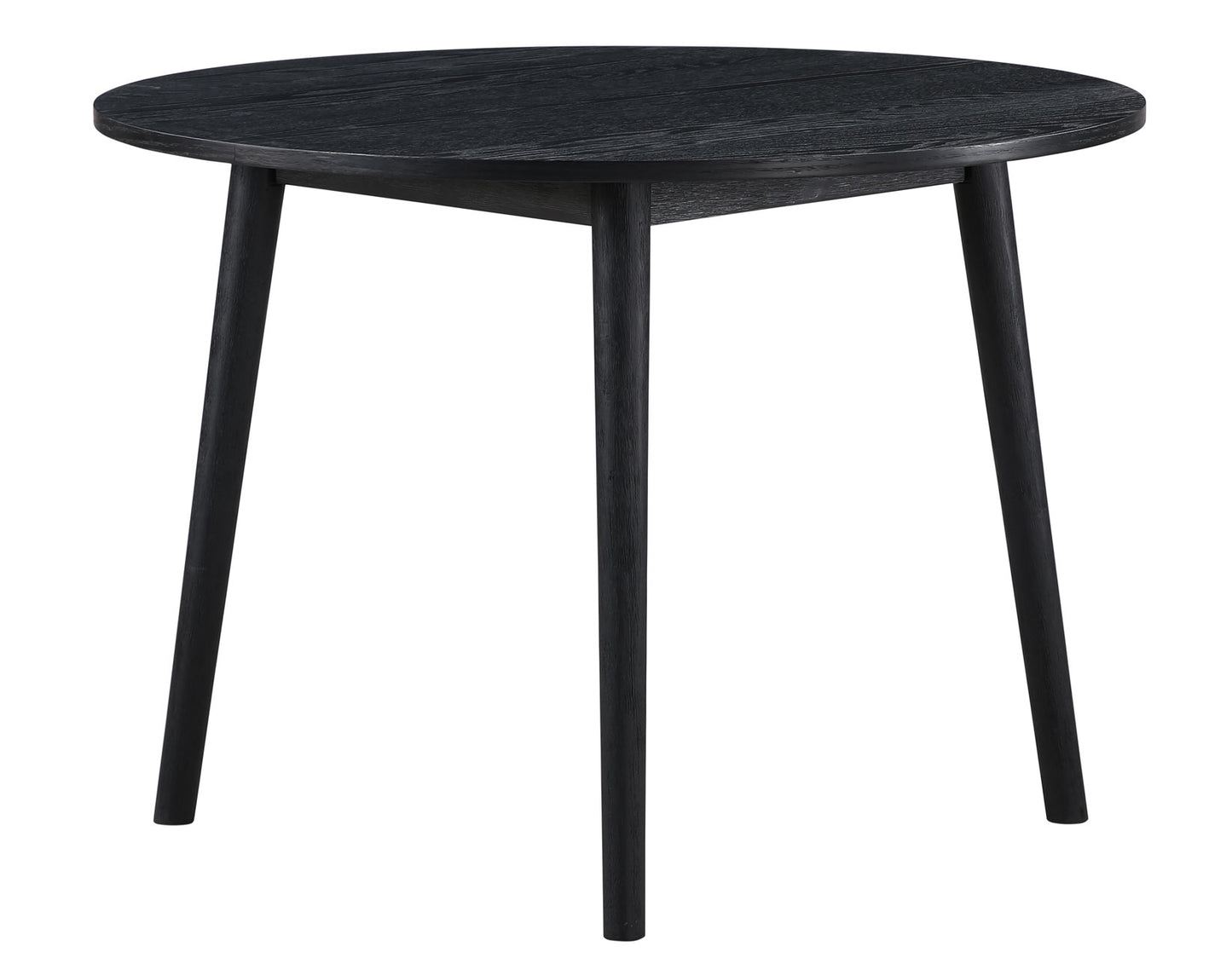 Willow 5 Piece 42-inch Round Dining Set, Black