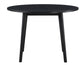 Willow 5 Piece 42-inch Round Dining Set, Black