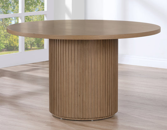 Colvin 52″ Round Dining Table, Toffee finish