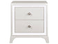 Cassie Illuminating Glam Nightstand, Shimmering Pearl Finish