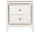 Cassie Illuminating Glam Nightstand, Shimmering Pearl Finish