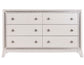 Cassie Illuminating Glam 58″ Dresser, Shimmering Pearl Finish