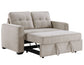 Noah Convertible Sleeper Loveseat, Tan