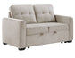 Noah Convertible Sleeper Loveseat, Tan