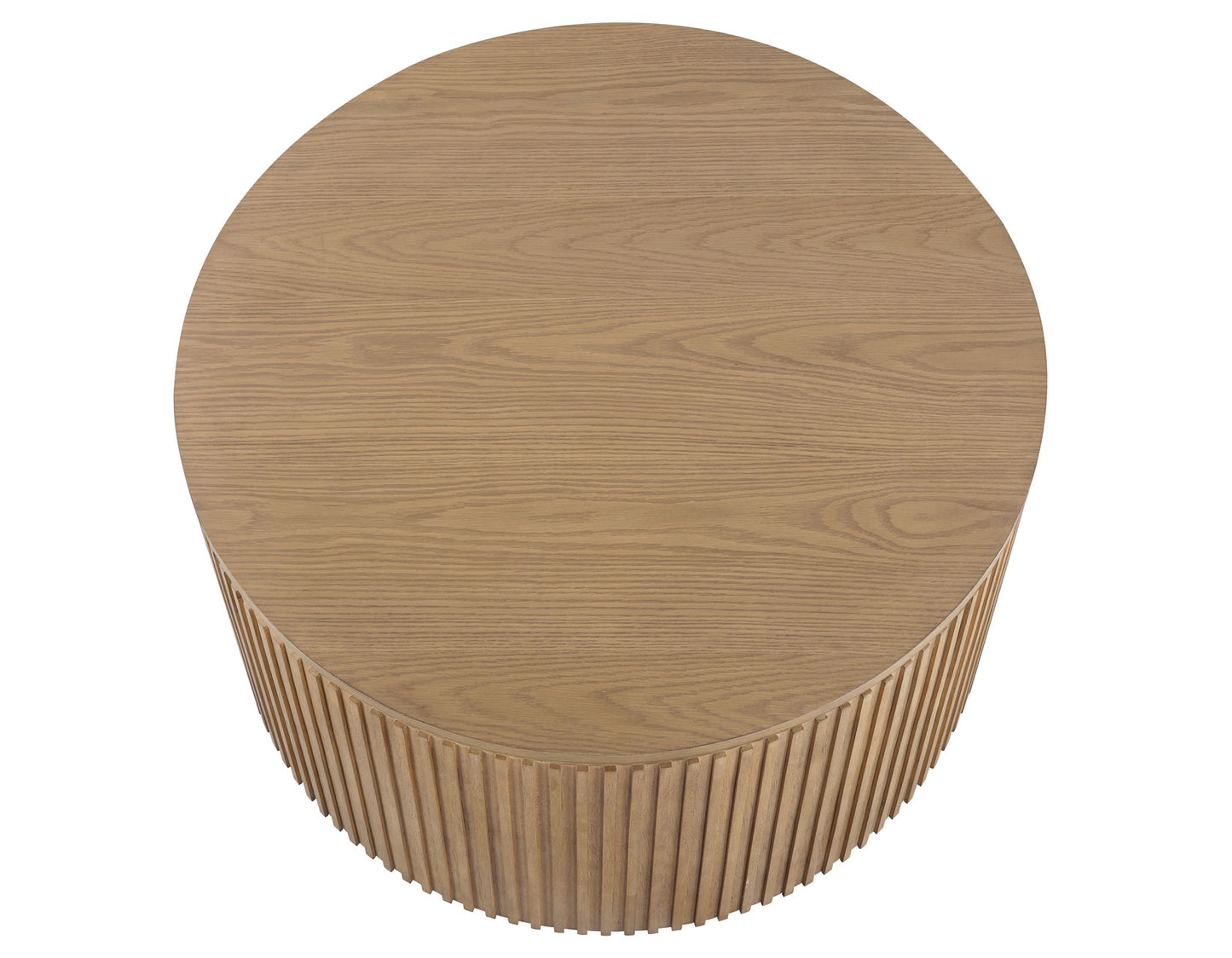 Colvin 36″ Round Castered Coffee Table, Toffee Finish