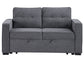 Noah Convertible Sleeper Loveseat, Gray