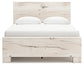 Lawroy Queen Panel Bed with Mirrored Dresser and Nightstand