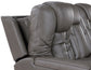 Daniel Triple Power Home Theater Leather Recliner with Built-in Speakers