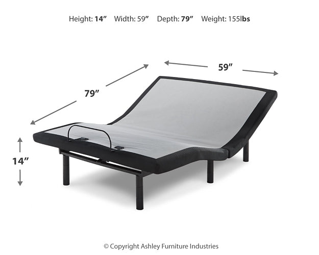 10 Inch Chime Memory Foam Mattress with Adjustable Base Smyrna Furniture Outlet