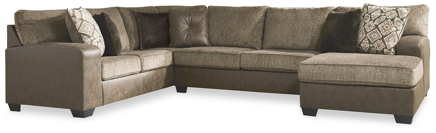 Abalone 3-Piece Sectional with Chaise Smyrna Furniture Outlet