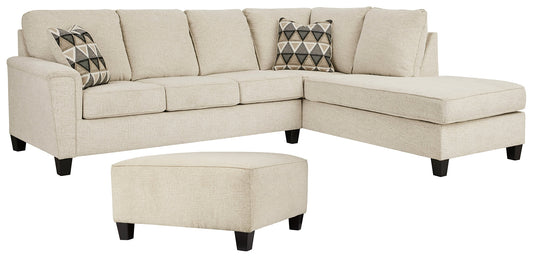 Abinger 2-Piece Sectional with Ottoman Smyrna Furniture Outlet