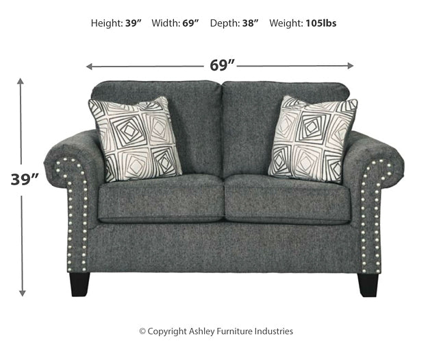 Agleno Loveseat Smyrna Furniture Outlet