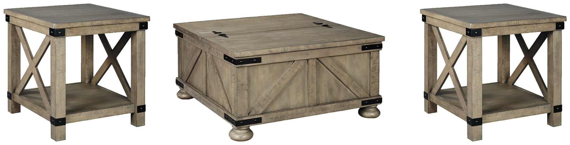 Aldwin Coffee Table with 2 End Tables Smyrna Furniture Outlet