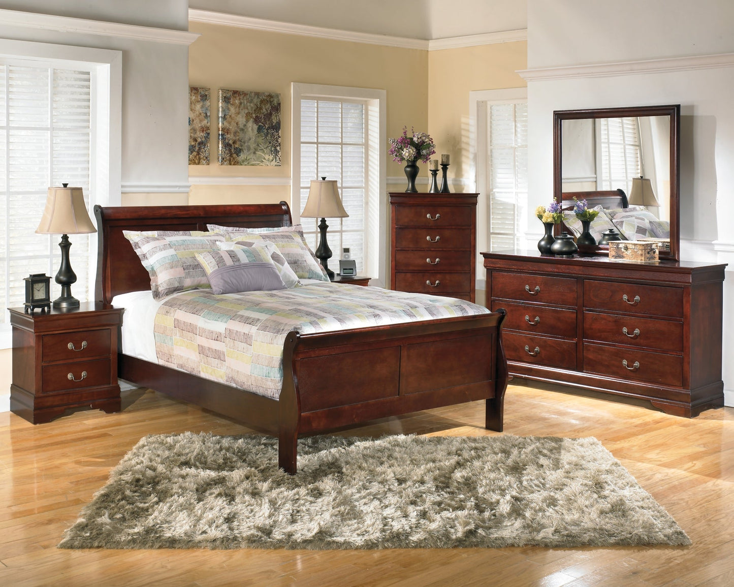Alisdair Full Sleigh Bed with Dresser Smyrna Furniture Outlet