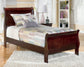 Alisdair Twin Sleigh Bed with Mirrored Dresser and 2 Nightstands Smyrna Furniture Outlet