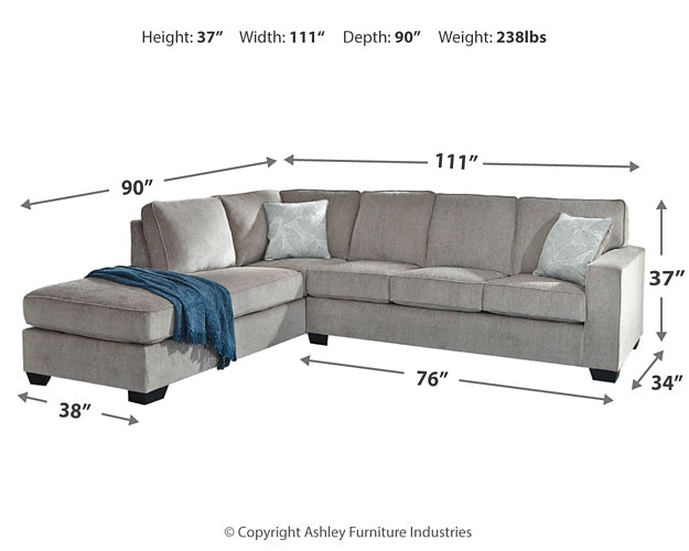 Altari 2-Piece Sectional with Chaise Smyrna Furniture Outlet