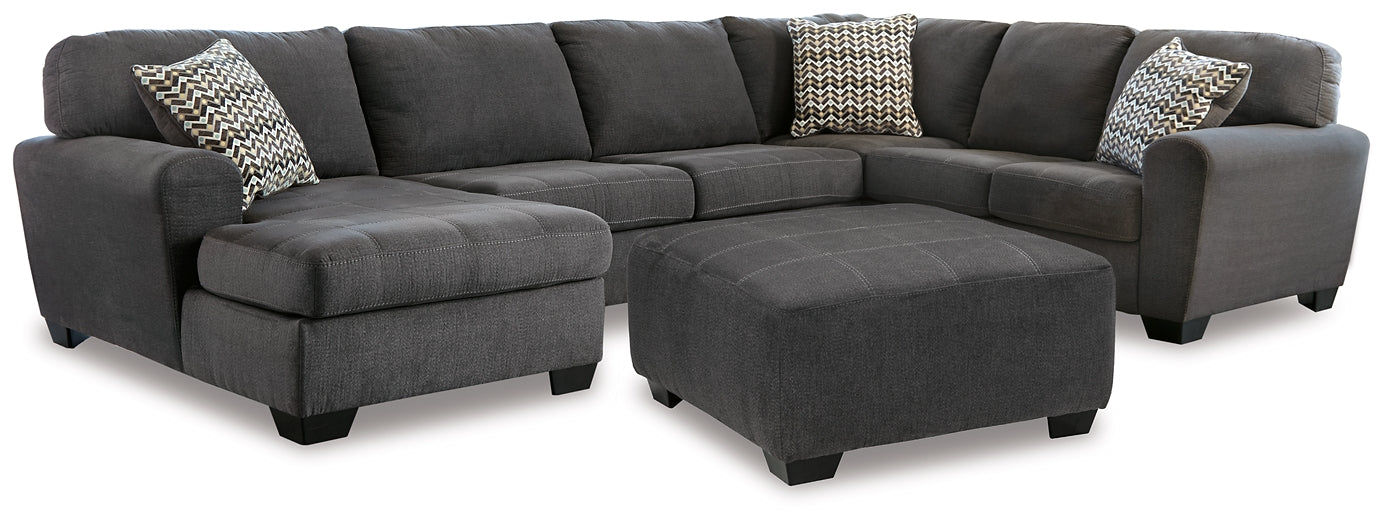 Ambee 3-Piece Sectional with Ottoman Smyrna Furniture Outlet