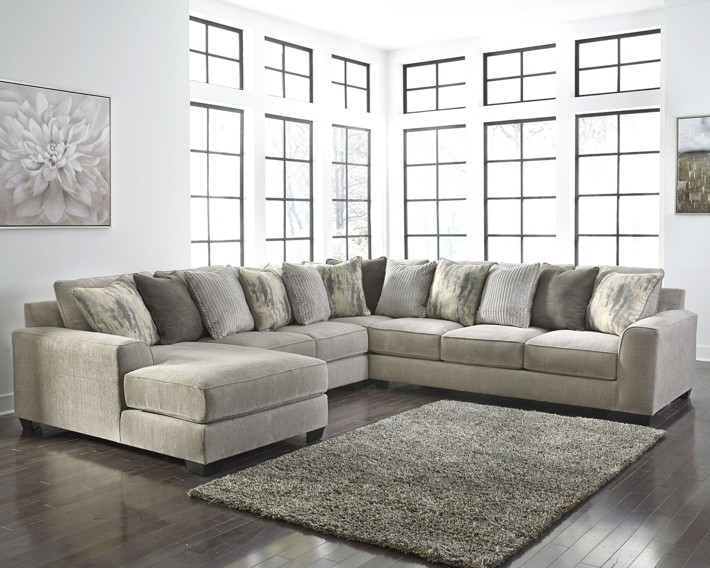 Ardsley 4-Piece Sectional with Ottoman Smyrna Furniture Outlet