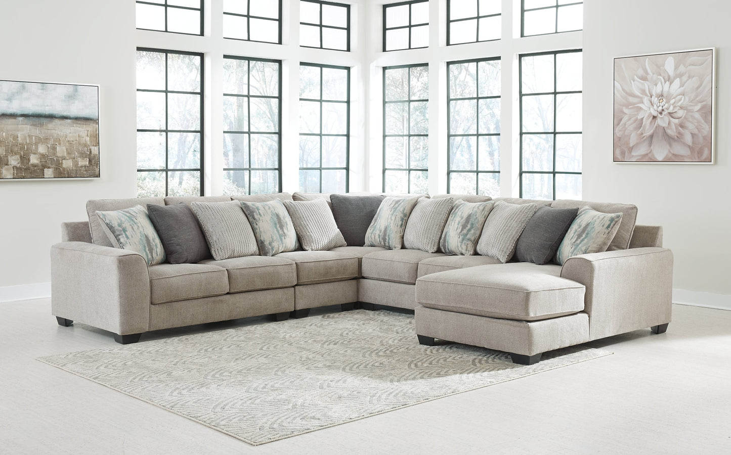 Ardsley 5-Piece Sectional with Chaise Smyrna Furniture Outlet